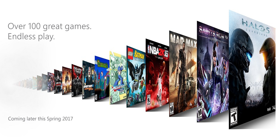 Microsoft reveals Netflix-style gaming service with Xbox Game Pass