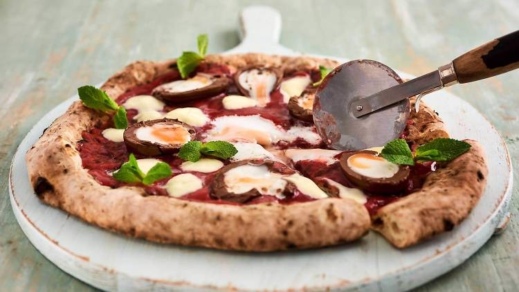 Deliveroo rolls out an unspeakable Creme Egg pizza for Easter