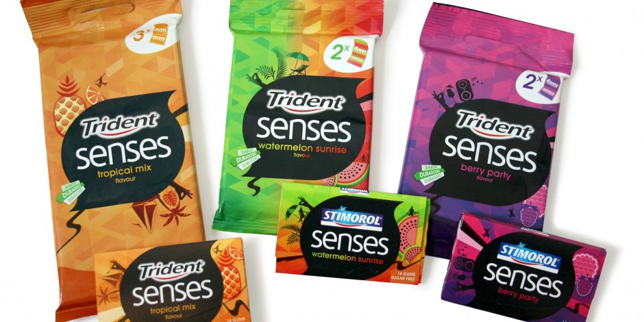 mondelez gum brands trident stimorol and hollywood undergo rebrand chewing gum brands