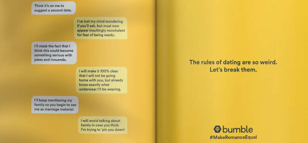 Bumble Turns Honest DMs Into Clever Print Ads - Vimarsana News