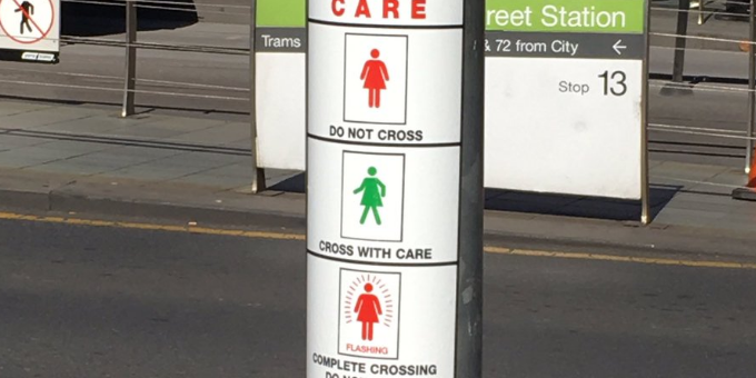 sticker campaign addresses unconscious gender bias at road stickers campaign